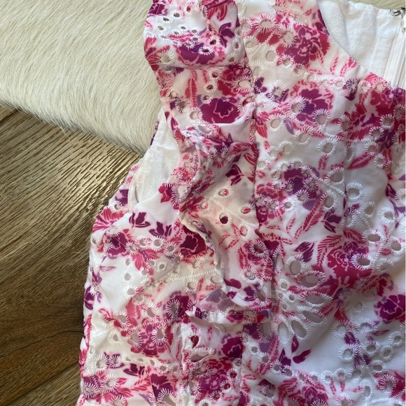 pink and white floral patterned Bardot Junior Kids dress - Picture 7 of 9
